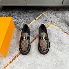 shoes Louis Vuitton business formal loafers Brown Yupoo
