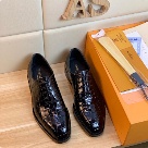 shoes Louis Vuitton business leather shoes Black Yupoo