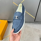 shoes Louis Vuitton 1V Major Loafers Blue Yupoo