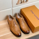 shoes Louis Vuitton business leather shoes Tan Yupoo