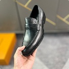 shoes Louis Vuitton business loafers Black Yupoo