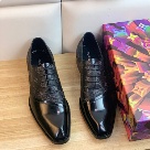 shoes Louis Vuitton business oxford Black 001 Yupoo
