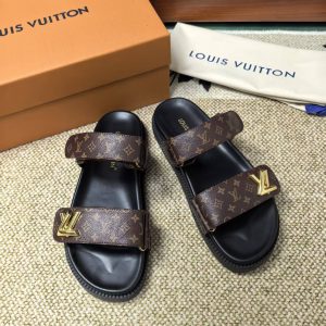 Louis Vuitton Brown Monogram Slide Sandals for Men