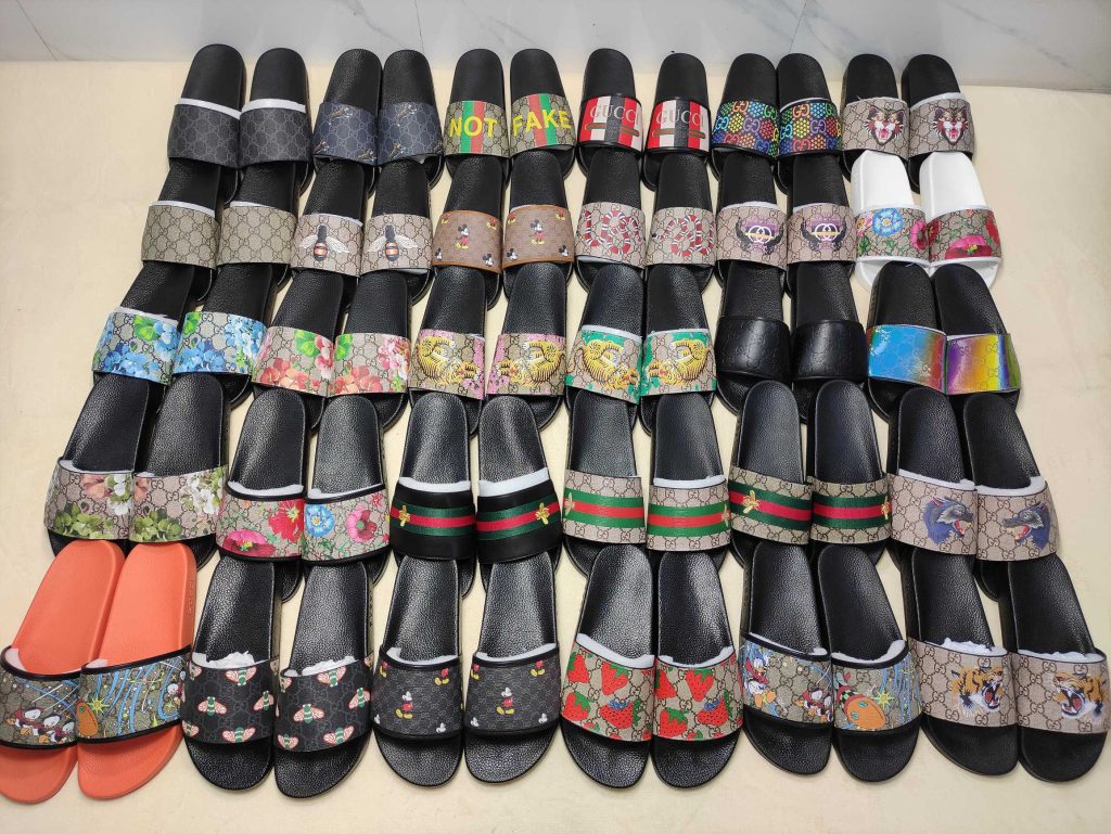 Designer Printed Slide Sandals for Men, Multi Color, Faux Le