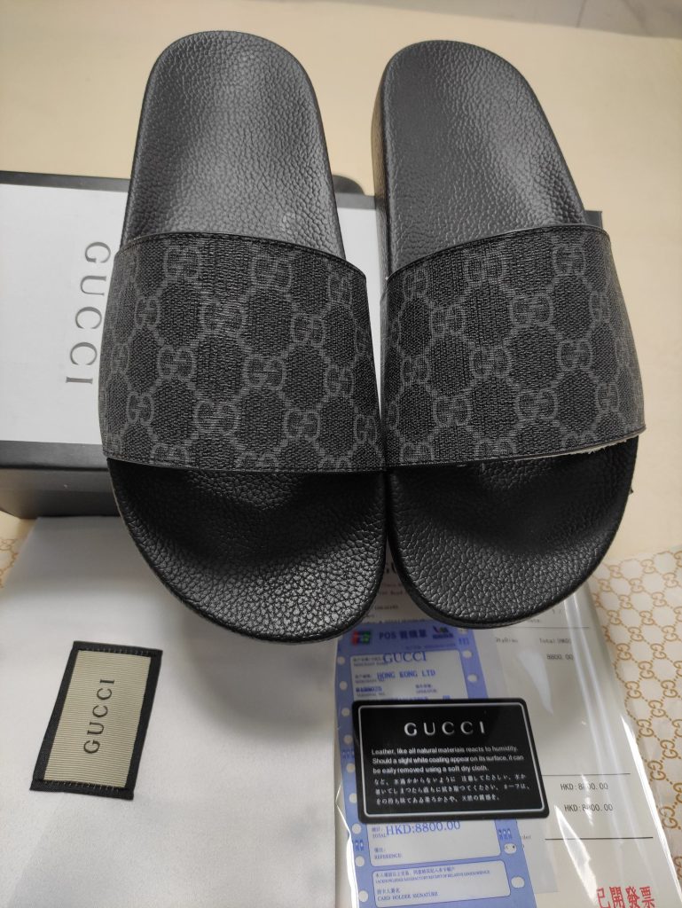 Gucci Black Logo Slide Sandals Stylish Luxury Footwear