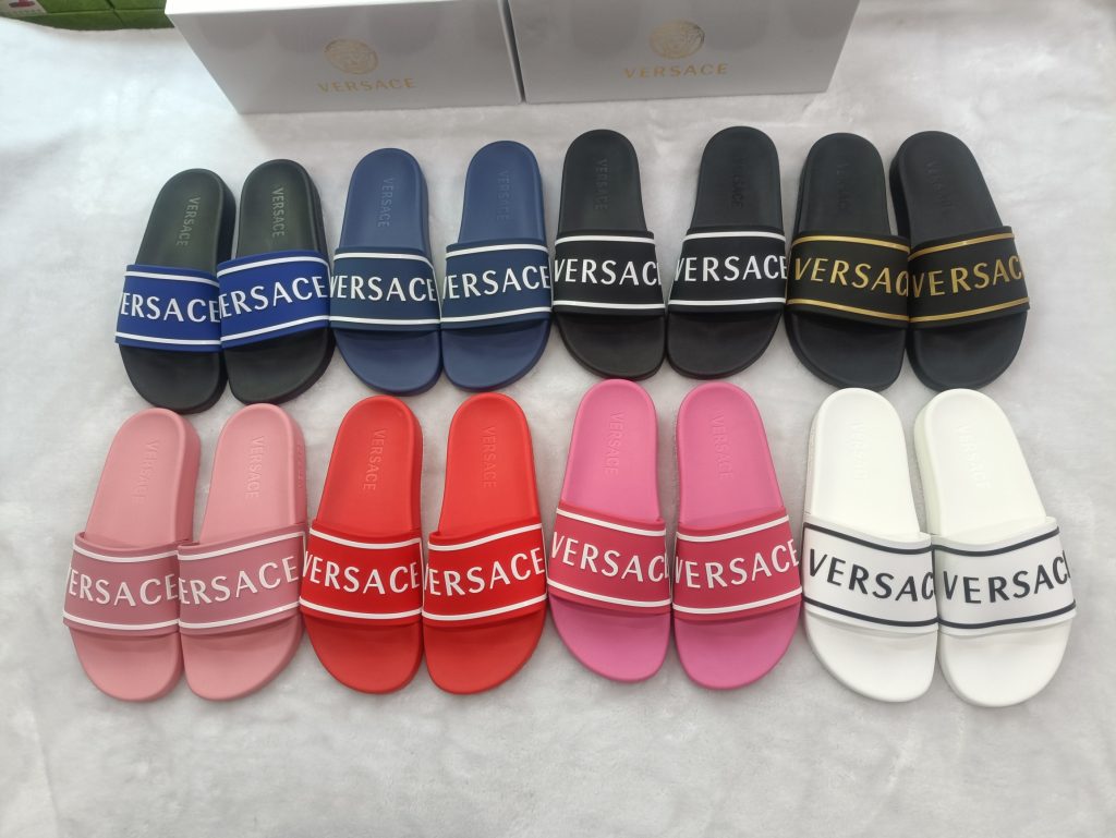 Versace Slide Sandals for Men and Women, Multiple Colors, Ru