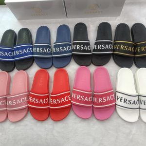 Versace Slide Sandals for Men and Women, Multiple Colors, Ru