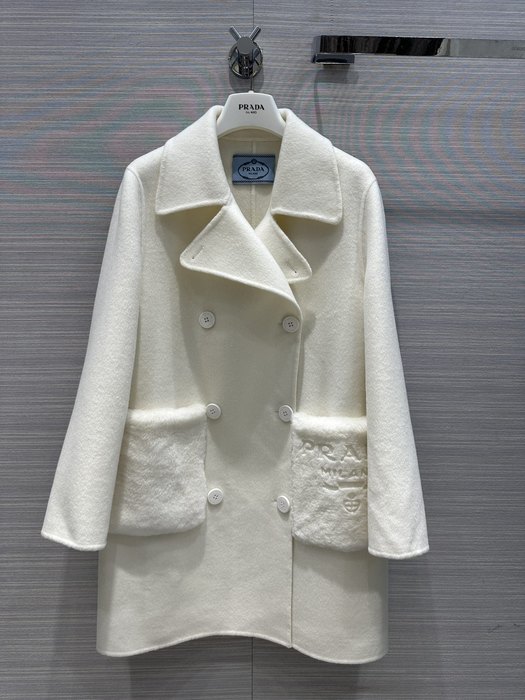 Prada-Women’s-White-Wool-Blend-Double-Breasted-Coat
