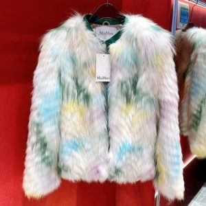 Max-Mara-Multicolor-Fur-Jacket