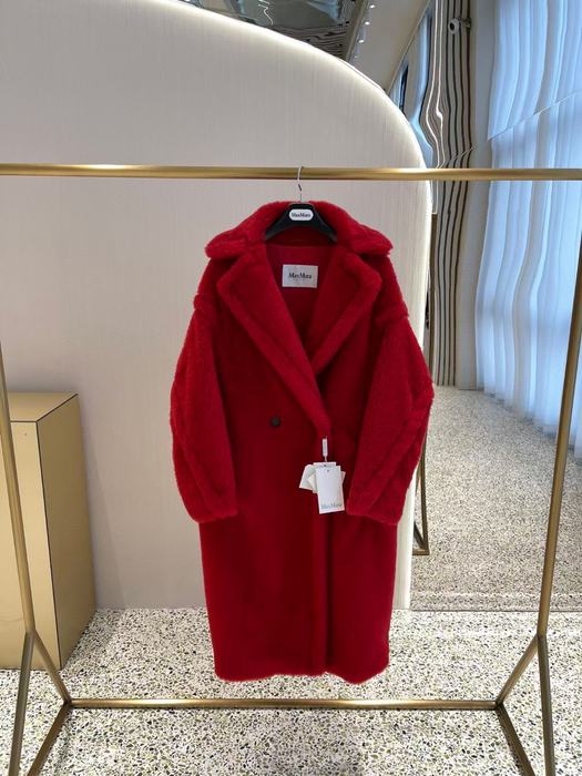 Red-Faux-Fur-Double-Breasted-Coat-by-Malina