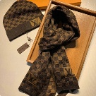 hat scarf set Brown Yupoo Hat Original