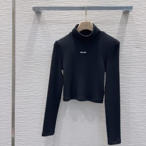 Miu-Miu-Black-Cropped-Turtleneck-Long-Sleeve-Top