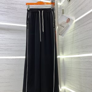 Men's-Black-Athletic-Pants-with-White-Stripes,-Casual-Fit-by