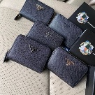 card holder Prada zip around card holder Black Size 12x9x2.5cm