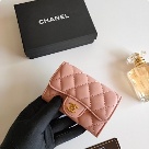 card holder chanel classic flap card holder Beige Size 7.5x11.3x2.1cm 003