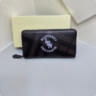 clutch bag Burberry zip around long wallet Black Size 19x10cm 001