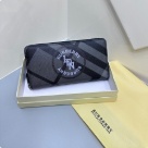 clutch bag Burberry zip around wallet Black Size 19x10cm