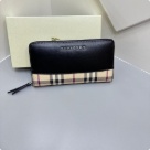 clutch bag Burberry zip around Black Size 19x10cm
