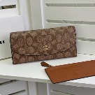 clutch bag Coach envelope multi card with coin pouch Brown Size 20x10x4cm