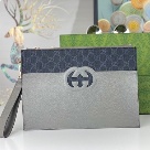 clutch bag Gucci Grey Size 30.5x21x1.5cm