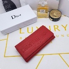 men's wallet Dior long wallet Red