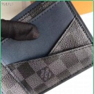 men's wallet Louis Vuitton Damier Graphite Black Size 11x9cm