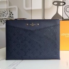 men's wallet Louis Vuitton M62937 Monogram Empreinte Blue Size 29.5x21