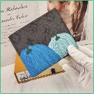 men's wallet Louis Vuitton M63095 pumpkin print Black Size 11x8.5cm