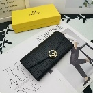 wallet Fendi embossed FF logo flap wallet Black