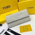 wallet Fendi long flap wallet Grey Size 19x10.5x3.5cm