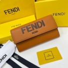 wallet Fendi long snap wallet Tan Size 19x10.5x3.5cm