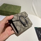 wallet Gucci Dionysus compact wallet Beige Size 11.5x10x3cm