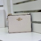 card holder Coach folding snap card holder Beige