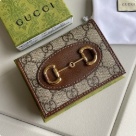 wallet Gucci Horsebit GG short wallet Brown Size 11x8.5x3cm