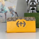 wallet Gucci zip around GG logo wallet Tan Size 10x3cm