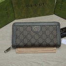 wallet Gucci zip around long wallet Grey Size 19x10.5x2.5cm