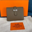 wallet Hermes Bearn Brown Size 12x10cm