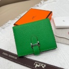 wallet Hermes Bearn Green Size 12x10cm