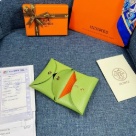 wallet Hermes Green Size 10x6cm