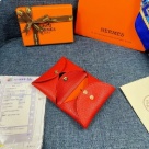 wallet Hermes Red Size 10x6cm