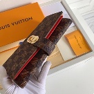 wallet Louis Vuitton Damier Ebene long wallet Brown Size 19x10