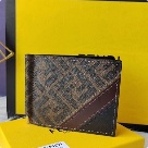 card holder Fendi bi fold card holder Brown
