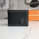 wallet Louis Vuitton bi fold wallet Black Size 12x9cm