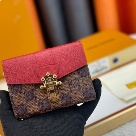wallet Louis Vuitton compact trifold Red Size 12x9x2cm