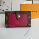wallet Louis Vuitton compact wallet Burgundy Size 13x9cm