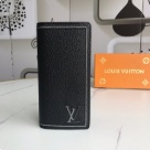 wallet Louis Vuitton long wallet Black Size 19x10cm