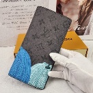 wallet Louis Vuitton long wallet Grey Size 10x19x2cm