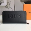 wallet Louis Vuitton zip around wallet Black Size 19x20cm