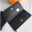 wallet Louis Vuitton zippered long wallet Brown Size 21x9x2cm