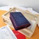 wallet compact wallet Blue Size 11x8.5x3.5cm